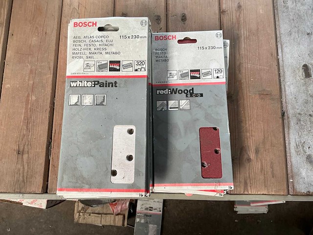 Bosch verf & hout 115x230 schuurpapier (13x) - afbeelding 1 van  2
