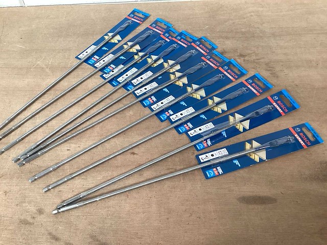 Bosch verlengde speedboor voor hout, 12x400 mm (10x) - afbeelding 1 van  4