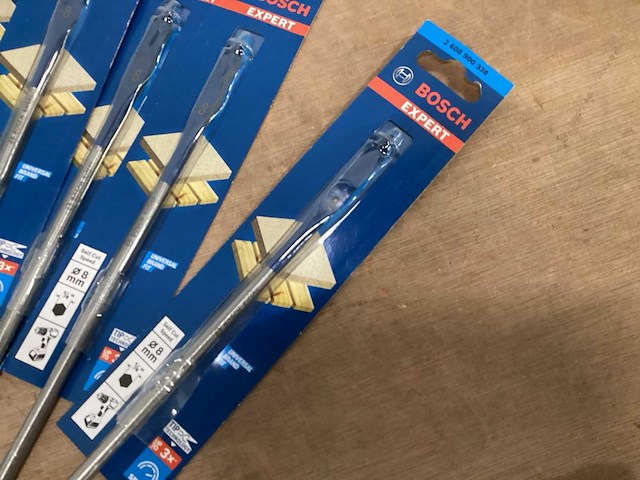 Bosch verlengde speedboor voor hout, 8x400 mm (18x) - afbeelding 2 van  4