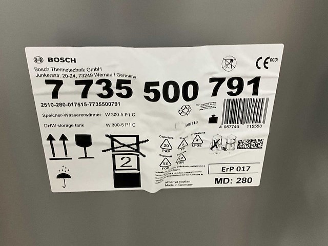Bosch w 300-5 p1 c warmwaterboiler - afbeelding 3 van  3
