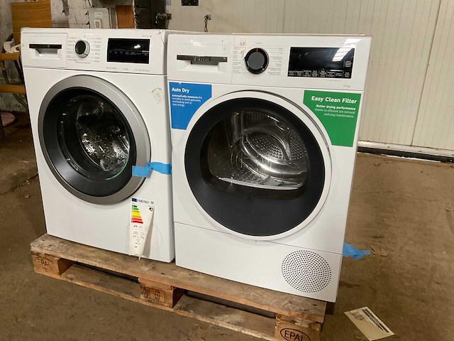 Bosch wan2827fnl & wqg1320mfg/01 wasmachine & wasdroger (2x) - afbeelding 1 van  10
