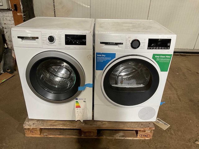 Bosch wan2827fnl & wqg1320mfg/01 wasmachine & wasdroger (2x) - afbeelding 3 van  10