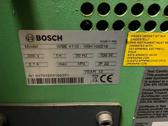 Bosch wbe 4110 banden balanceerapparaat - afbeelding 8 van  8