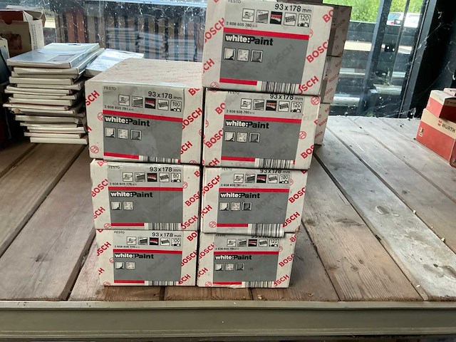 Bosch white paint 93x178mm schuurpapier (7x) - afbeelding 1 van  1