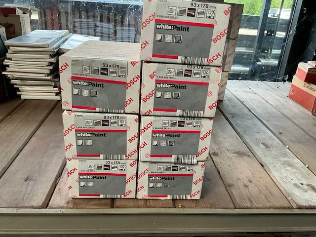 Bosch white paint 93x178mm schuurpapier (7x) - afbeelding 1 van  1
