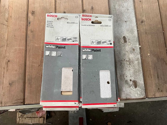 Bosch white paint 93x230mm schuurpapier (20x) - afbeelding 1 van  1