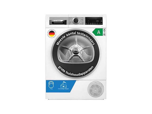 Bosch wqg233dlnl serie 6 - warmtepompdroger - wasdroger - afbeelding 1 van  8