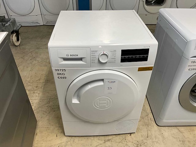 Bosch wtr88t00nl 8kg warmtepompdroger - afbeelding 2 van  3