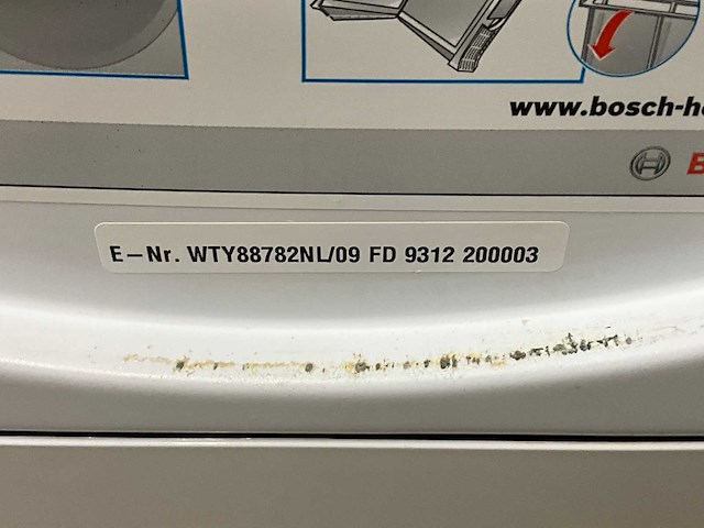 Bosch wty88782nl/09 8kg warmtepompdroger - afbeelding 4 van  4