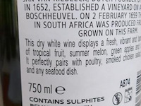 Boschheuvel chinin blanc - 750 ml - winkelverkoopprijs € 7.95 - afbeelding 3 van  3