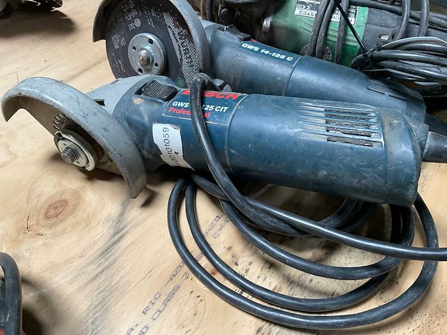 Bosch/hitachi haakse slijpmachine (3x) - afbeelding 1 van  4