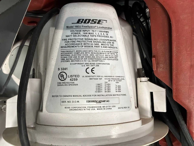 Bose 16eu inbouw luidspreker (10x) - afbeelding 3 van  3