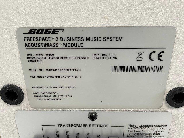 Bose (freespace 3) business unit acoustimass module system - afbeelding 5 van  5