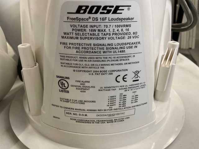 Bose freespace ds 16f speaker (4x) - afbeelding 3 van  5