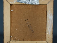 Bosgezicht in houten lijst - afbeelding 5 van  5