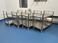 Bosgraaf roestvrijstalen laboratorium trolley (4x) - afbeelding 2 van  3