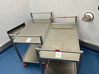 Bosgraaf roestvrijstalen laboratoriumkar (2x) - afbeelding 3 van  3