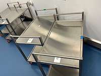 Bosgraaf roestvrijstalen laboratoriumkar (2x) - afbeelding 3 van  3