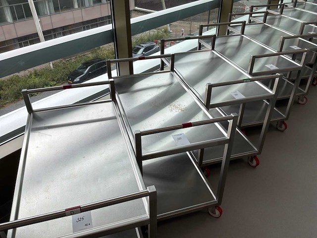 Bosgraaf roestvrijstalen laboratoriumwagen (10x) - afbeelding 4 van  4