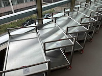Bosgraaf roestvrijstalen laboratoriumwagen (10x) - afbeelding 4 van  4