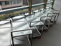 Bosgraaf roestvrijstalen laboratoriumwagen (10x) - afbeelding 3 van  4
