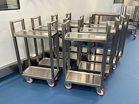 Bosgraaf roestvrijstalen laboratoriumwagen (8x) - afbeelding 3 van  3