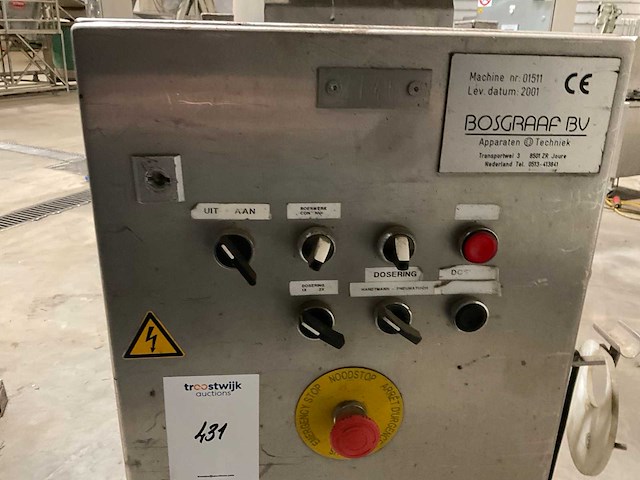 Bosgraaf rvs meng- en doseerunit - afbeelding 5 van  5