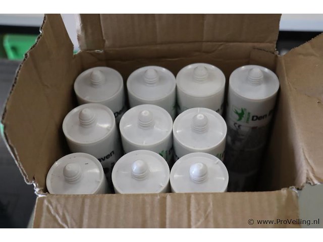 Bostik zwaluw beglazingskit hybriseal 2ps 10870500 - grijs - 10 stuks á 290ml - afbeelding 1 van  3
