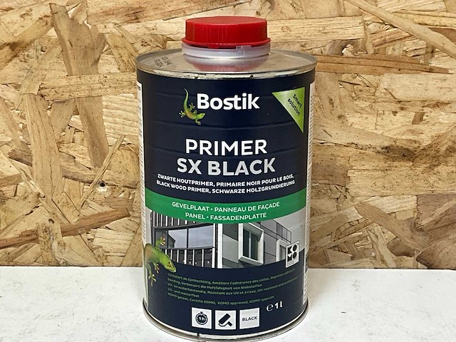Bostik zwarte houtprimer gevelplaat 1l (7x) - afbeelding 1 van  3