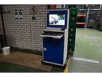 Bott pc-werkkast met hp prodesk 4 mini g1i ai desktop met monitor - afbeelding 1 van  9