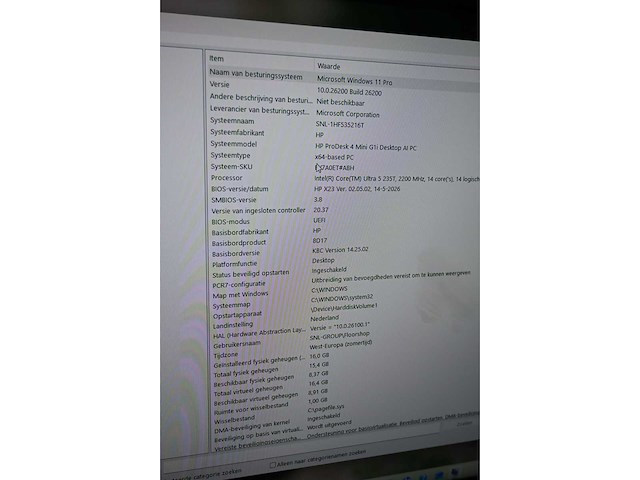 Bott pc-werkkast met hp prodesk 4 mini g1i ai desktop met monitor - afbeelding 5 van  9