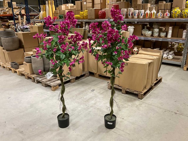 Bougainvillea kunstboom (2x) - afbeelding 1 van  9