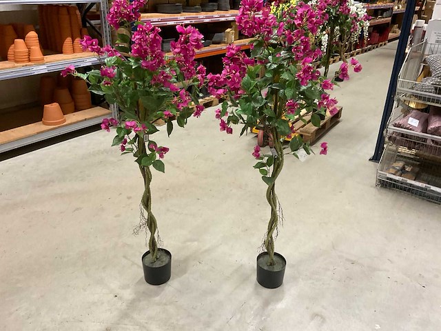 Bougainvillea kunstboom (2x) - afbeelding 2 van  9