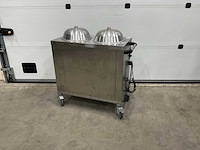 Bourgeat chauffant n/v 2 silos verwarmde bordenlowerator - afbeelding 1 van  10