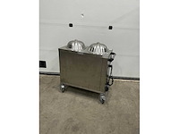 Bourgeat chauffant n/v 2 silos verwarmde bordenlowerator - afbeelding 2 van  10