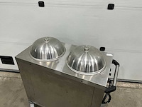 Bourgeat chauffant n/v 2 silos verwarmde bordenlowerator - afbeelding 3 van  10