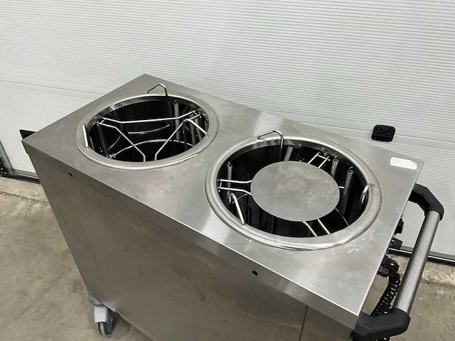 Bourgeat chauffant n/v 2 silos verwarmde bordenlowerator - afbeelding 4 van  10