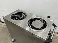 Bourgeat chauffant n/v 2 silos verwarmde bordenlowerator - afbeelding 4 van  10