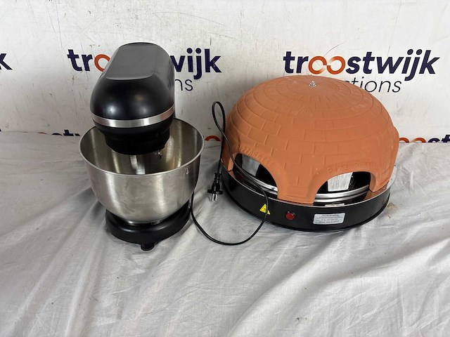 Bourgini classic kitchen chef keukenmachine + emerio pizzarette origineel - 6 persoons pizza oven - afbeelding 1 van  1