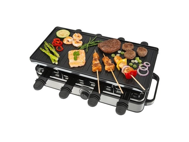 Bourgini gourmette raclette pure gourmetstel met omkeerbare grill - afbeelding 1 van  1