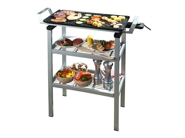 Bourgini multi plate bak/grill apparaat met onderstel 56x30 cm - afbeelding 1 van  4