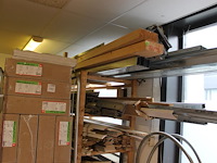 Bouw gerelateerde producten w.o.. balkhout, plinten, systeemplafond onderdelen, foliën, werkkisten, platen... - afbeelding 13 van  13