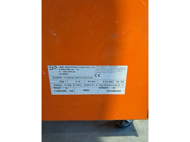 Bouwdroger 14l 230v ebac, bd70, bouwjaar 2014 - afbeelding 3 van  12