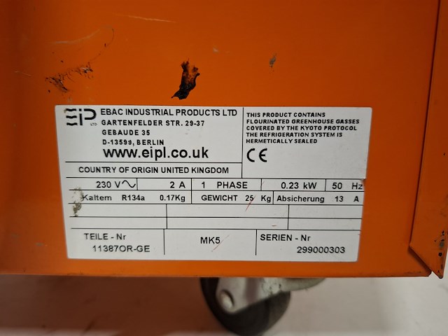 Bouwdroger 14l 230v ebac, bd70, bouwjaar 2017 - afbeelding 3 van  4