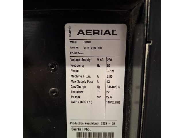 Bouwdroger 75l 230v dantherm, pd 400, bouwjaar 2021 - afbeelding 6 van  6