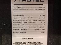Bouwdroger 75l 230v trotec, ttk 400, bouwjaar 2017 - afbeelding 7 van  8