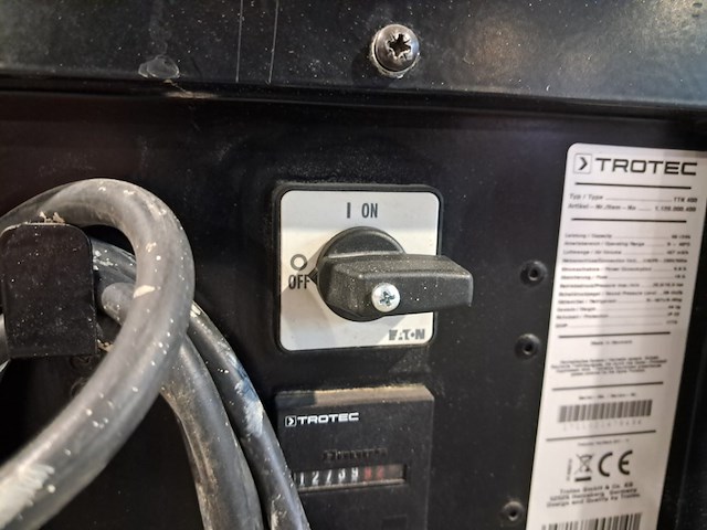 Bouwdroger 75l 230v trotec, ttk 400, bouwjaar 2017 - afbeelding 10 van  11