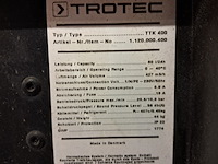 Bouwdroger 75l 230v trotec, ttk 400, bouwjaar 2017 - afbeelding 2 van  10