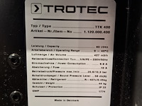 Bouwdroger 75l 230v trotec, ttk 400, bouwjaar 2018 - afbeelding 6 van  6