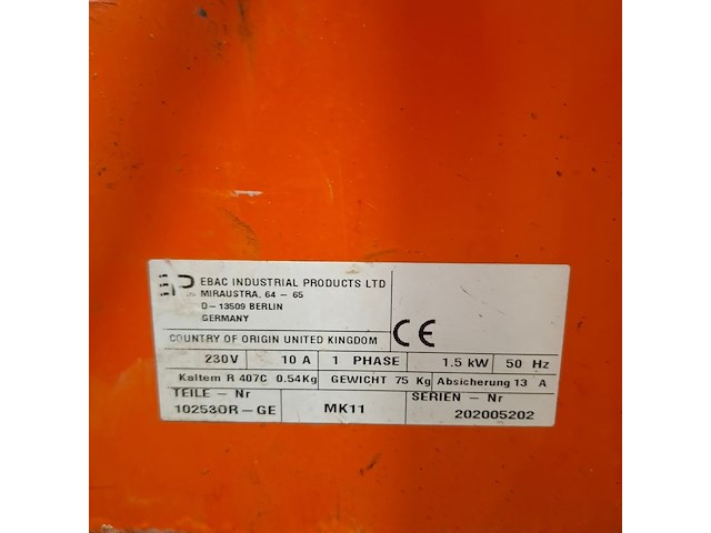 Bouwdroger 82l 230v, ebac, bd150, 2009 - afbeelding 5 van  5